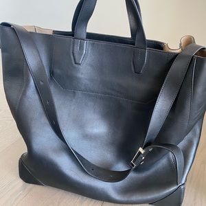 Alexander Wang large leather tote travel bag black